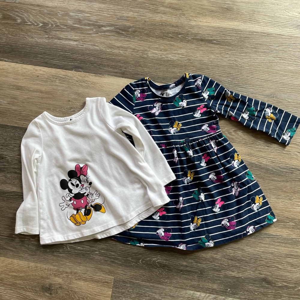 Set of 2 Minnie Mouse clothing items